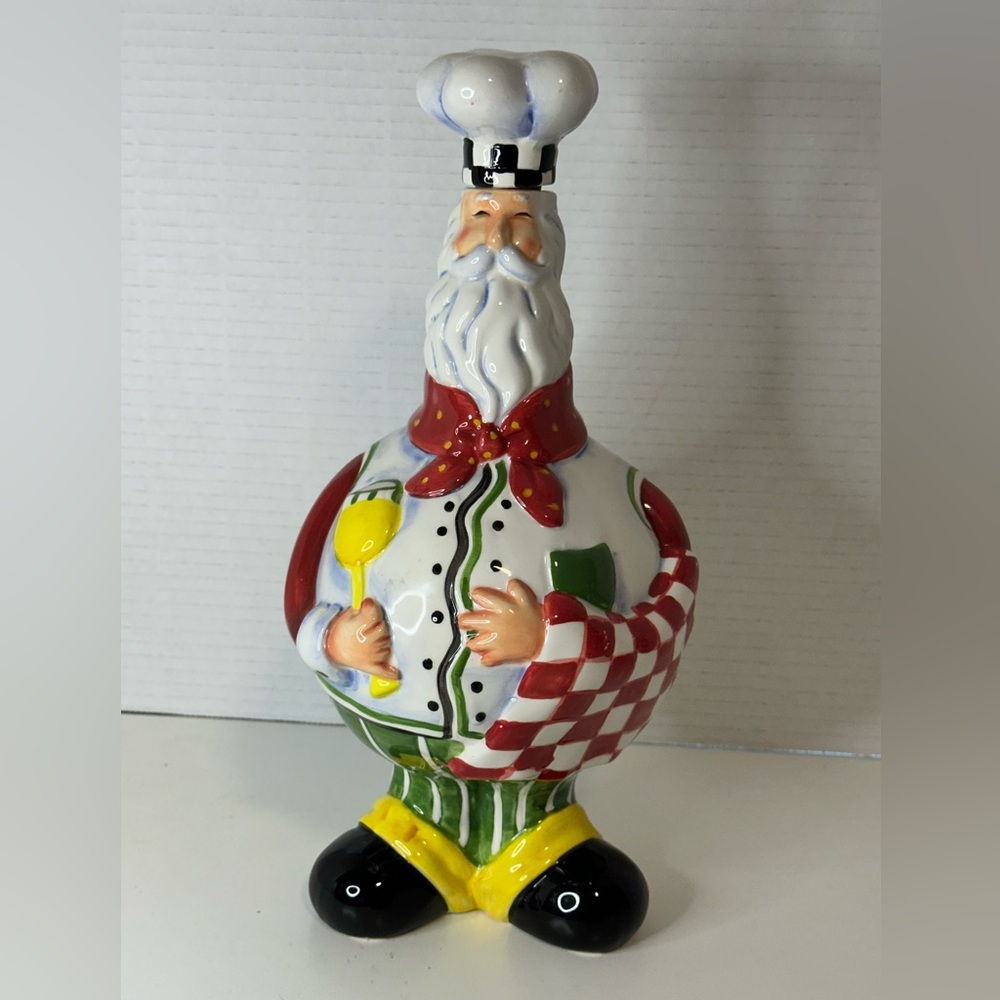 Ganz Santa Chef Decanter Christmas Decor Only Used For Decoration